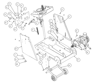 Section 05 Diagram and Parts List for MK-2420HSP 170954 MK Diamond Concrete Saw